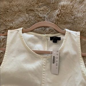 NWT JCrew White denim dress